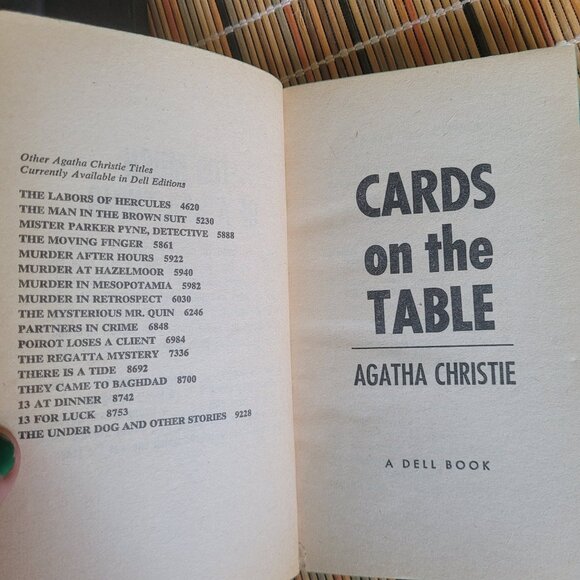 Vintage Agatha Christie - Cards On The Table 1979 - Picture 5 of 6